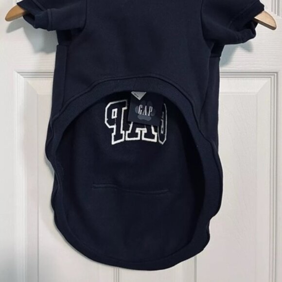 BNWT GAP LOGO PET HOODIE HEAVY SWEATSHIRT NAVY BLUE US SIZE MEDIUM (M) - Picture 8 of 12